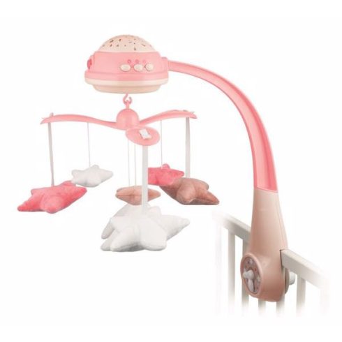 Canpol babies Projectoros zenélő körforgó - pink