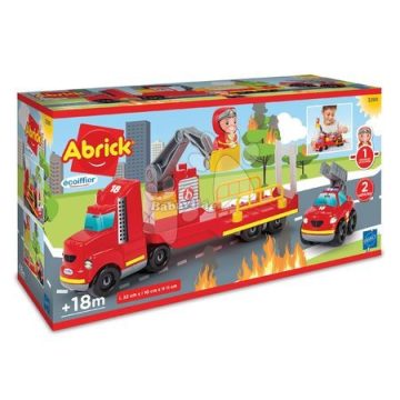Abrick  Építőjáték jármű tűzoltó 