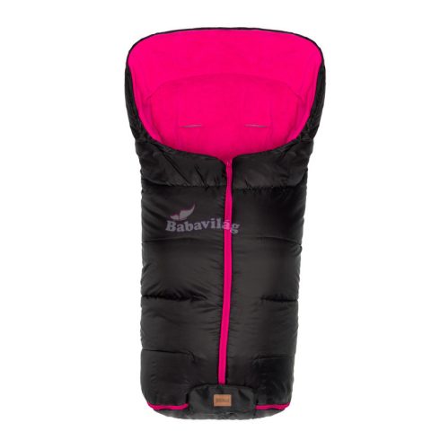 Fillikid Eco big bundazsák babakocsiba - fekete pink belsővel