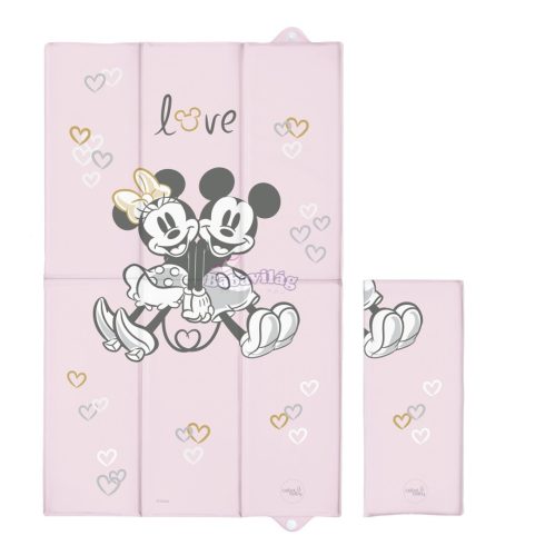 Ceba pelenkázó lap összehajtható 50x80 Mickey és Minnie - pink 